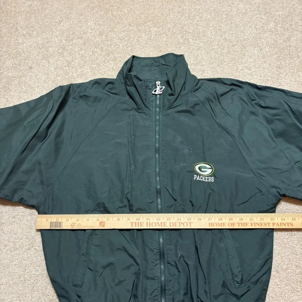 Vtg Green Bay Packers Jacket Medium NFL Football Logo Athletic‎ 90s Windbreaker